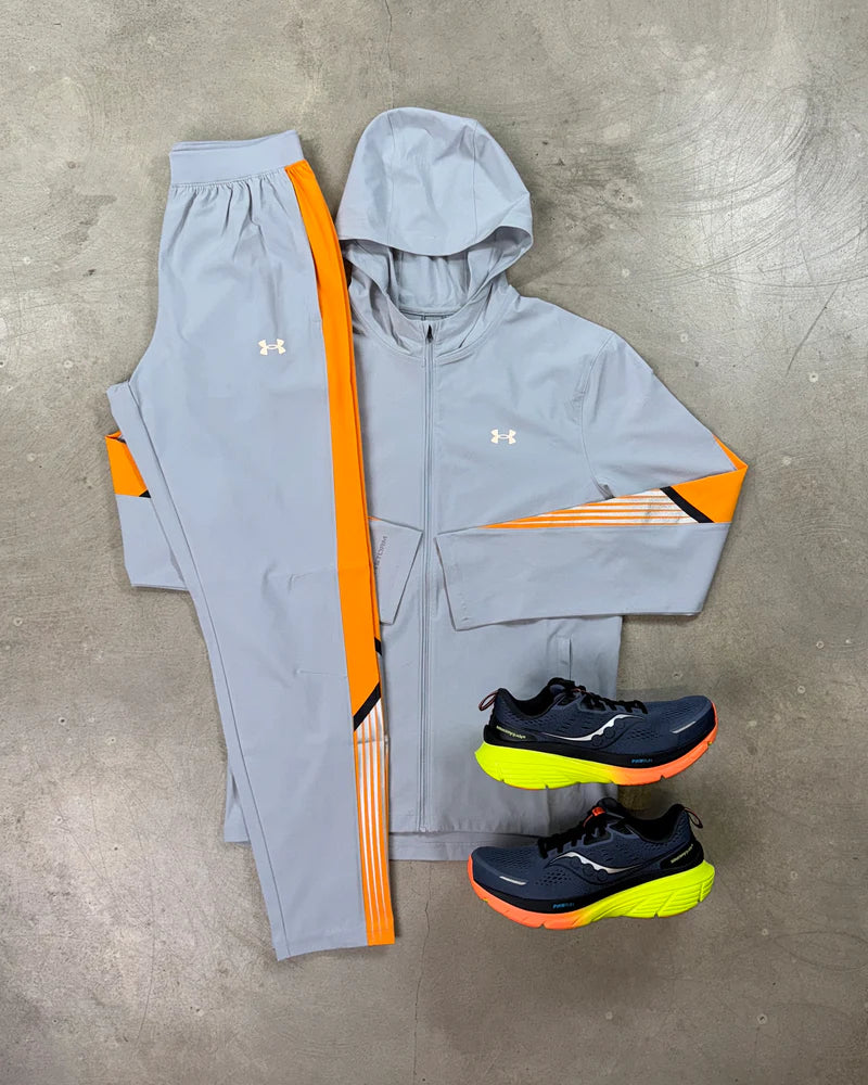 Under Armour - Ensemble survêtement tissé Tech Utility - Gris/Orange