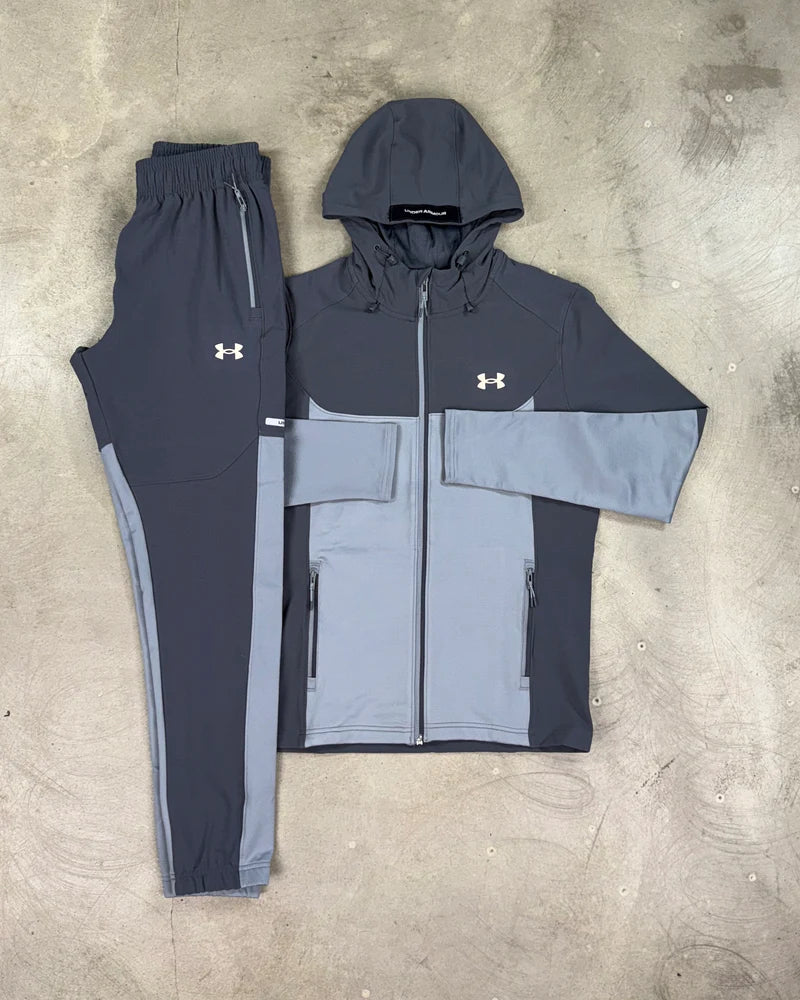 Under Armour - Ensemble survêtement tissé Tech Utility - Gris