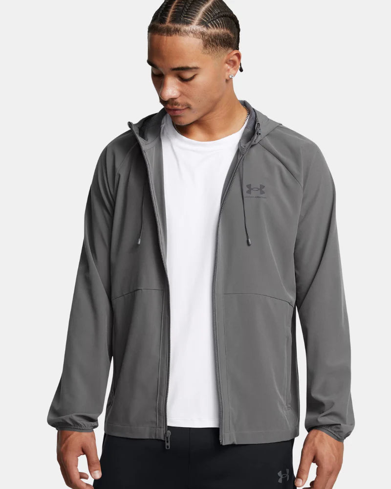 Under Armour - Coupe-vent extensible tissé - Gris