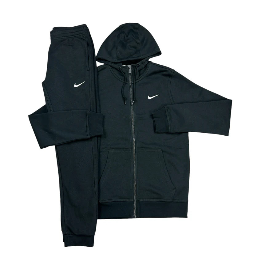 Nike - Ensemble demi-zippé coton Run Division - Noir