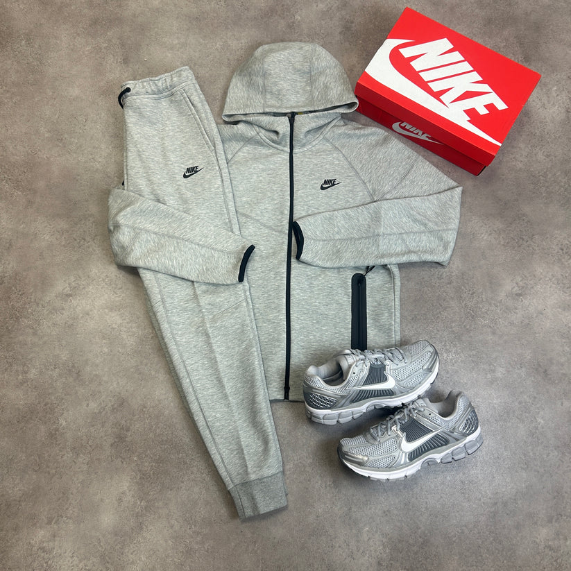 Nike - Ensemble demi-zippé coton Run Division - Gris