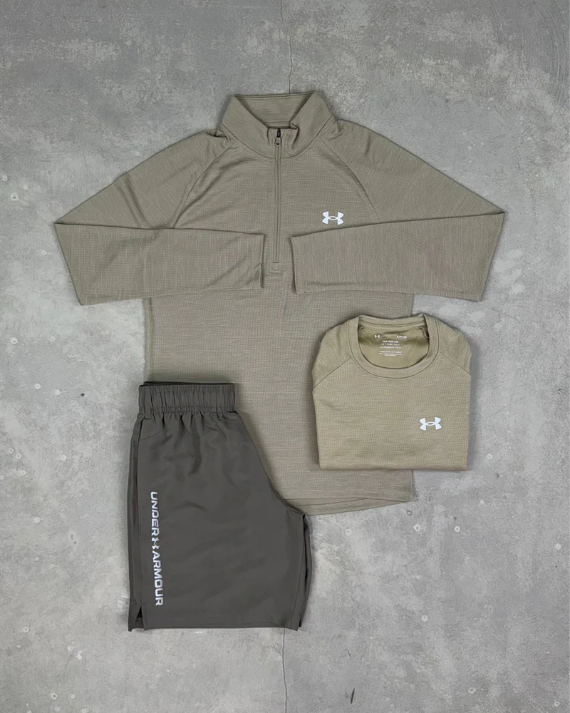 Under Armour - Ensemble texturés Tech - Pierre