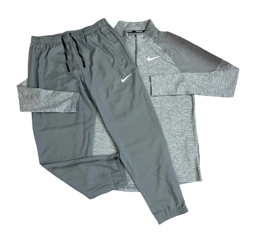 Nike - Ensemble demi-zippé Run Division - Gris