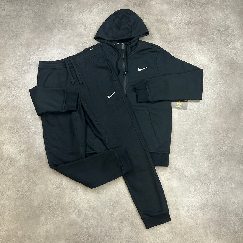 Nike - Ensemble demi-zippé coton Run Division - Noir
