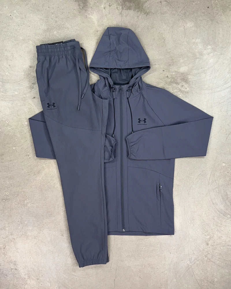 Under Armour - Ensemble survêtement tissé Tech Utility - Gris foncé