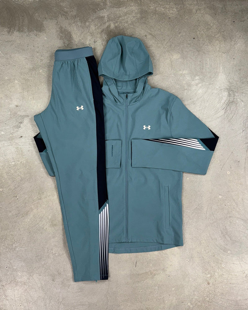 Under Armour - Ensemble survêtement tissé Tech Utility - Bleu Jasper