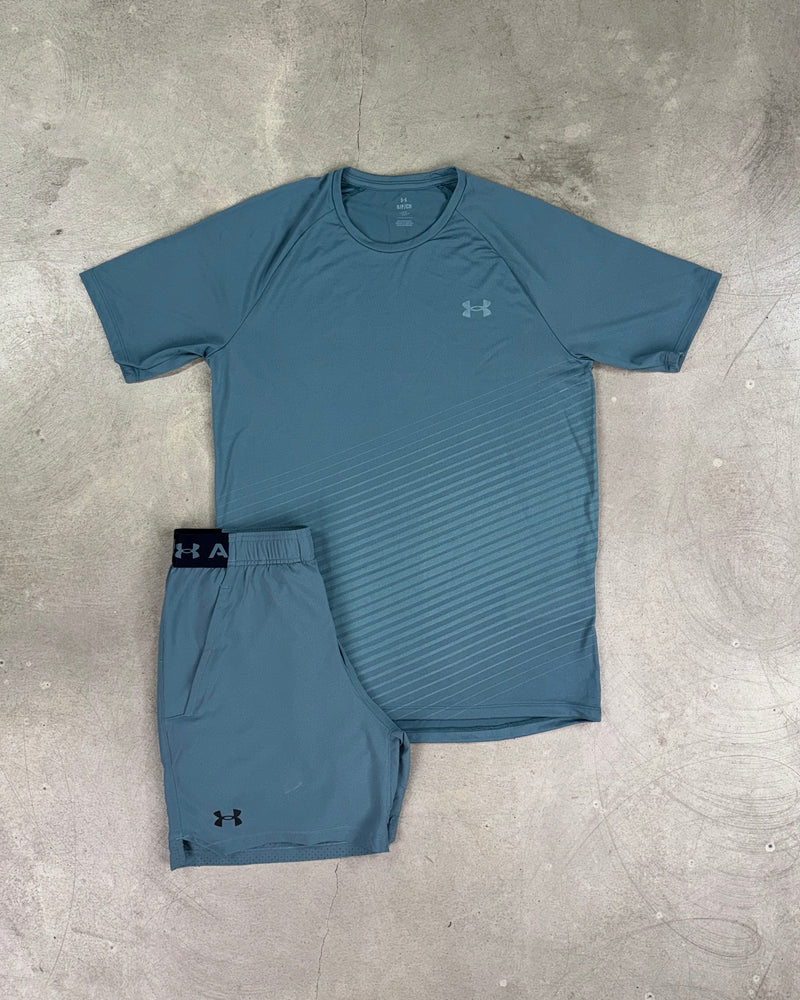 Under Armour - Ensemble texturés Tech - Bleu Jasper