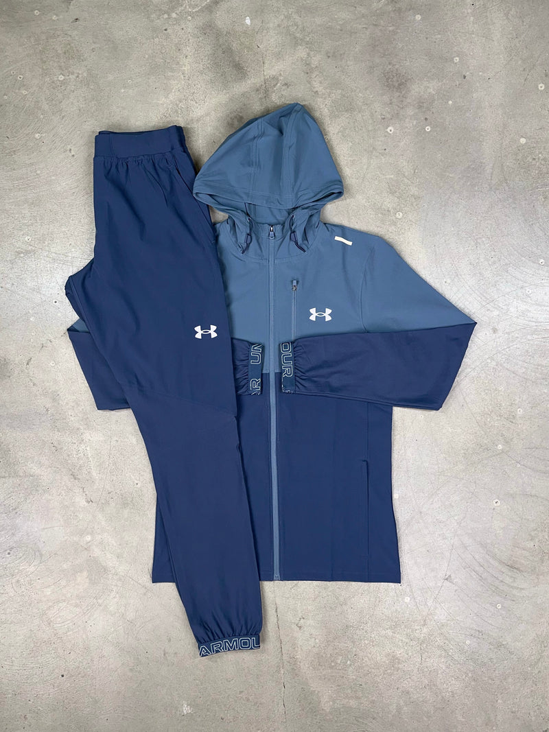 Under Armour - Ensemble survêtement tissé Tech Utility - Gris/Gris averse